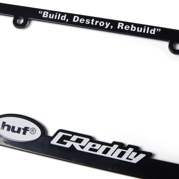HUF x GReddy License Plate Frame - Black