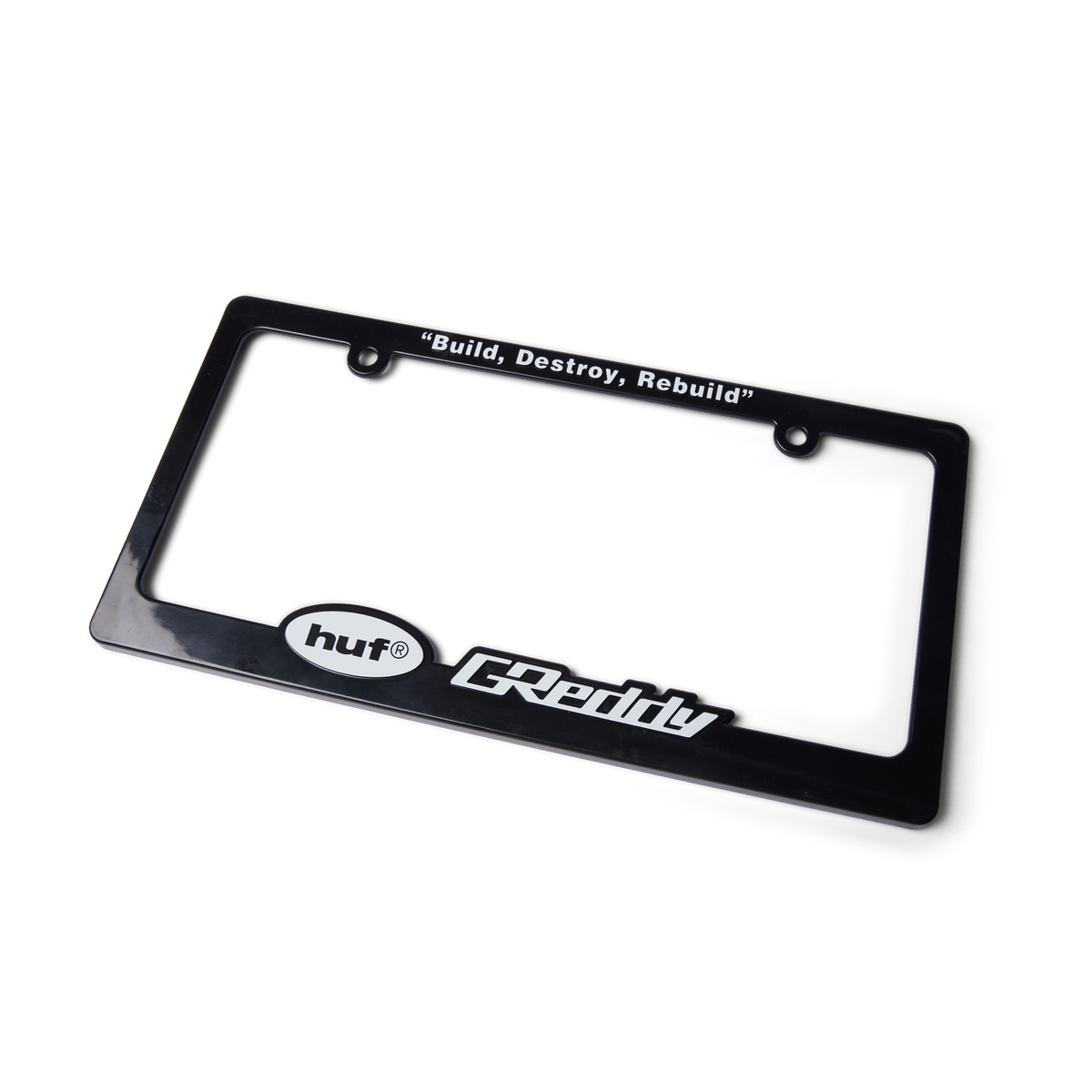 HUF x GReddy License Plate Frame - Black