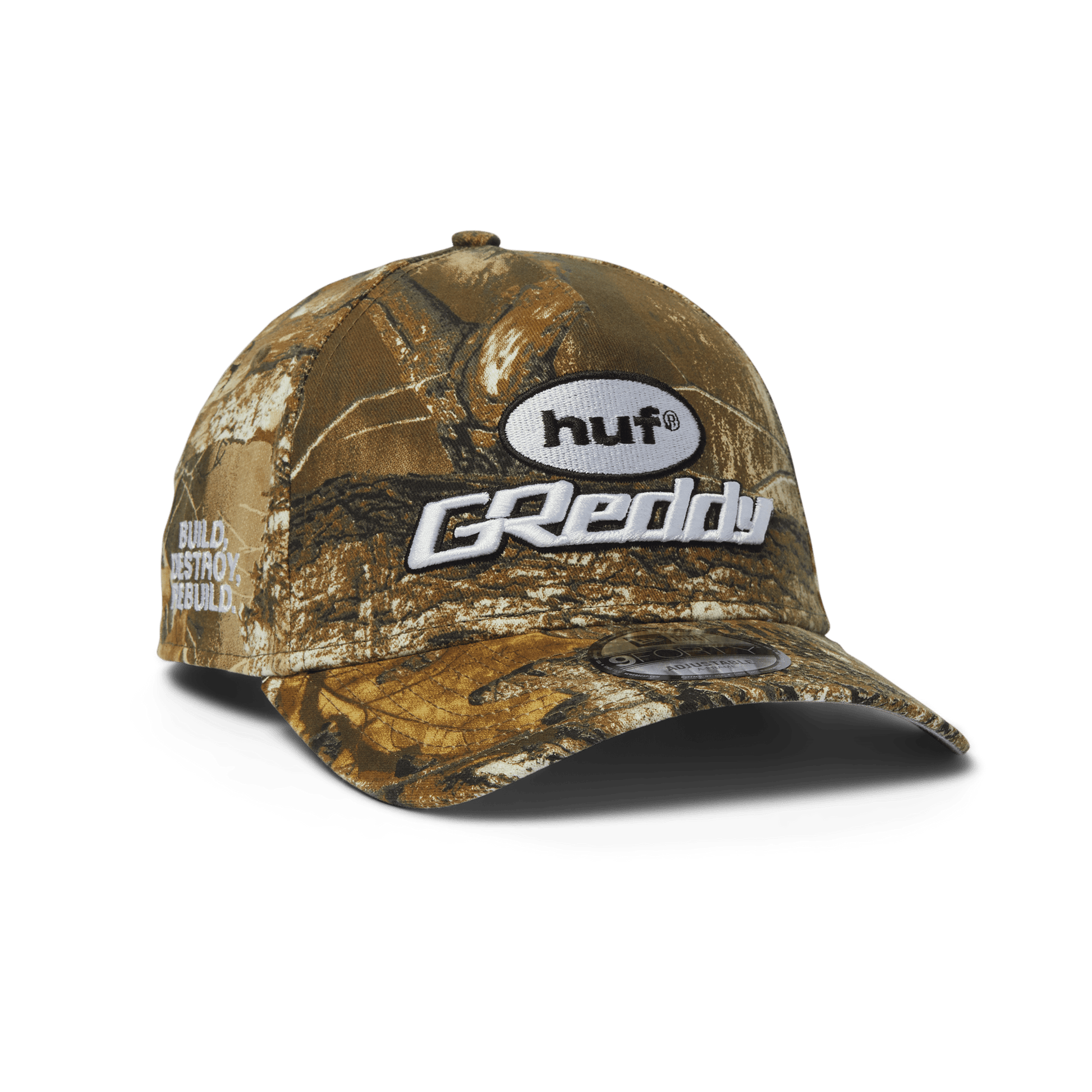 Huf x GReddy New Era A Frame Hat Camo