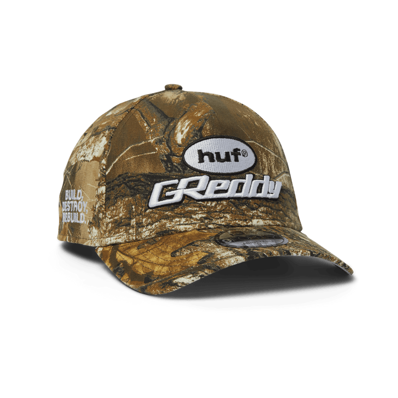 Huf x GReddy New Era A Frame Hat Camo