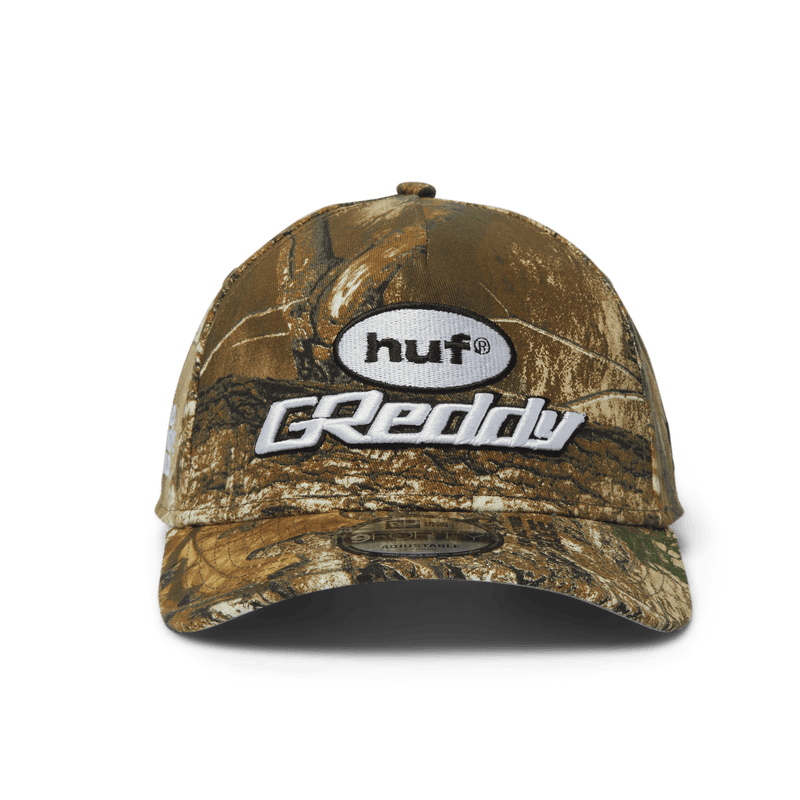 Huf x GReddy New Era A Frame Hat Camo