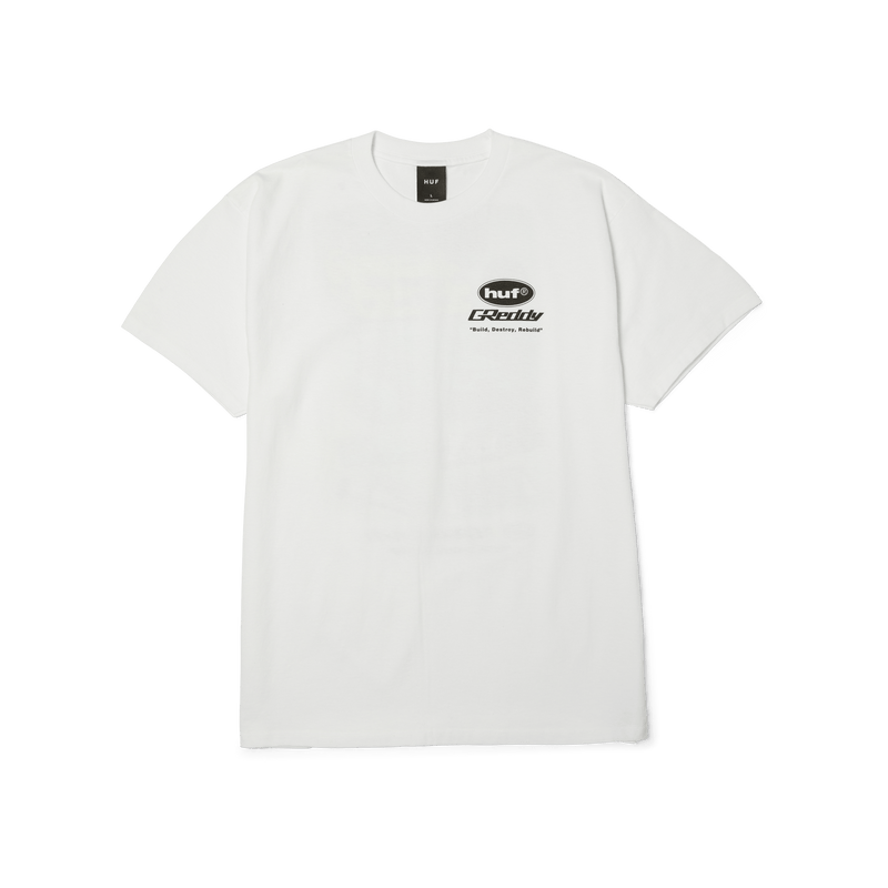 Huf x Greddy Parts T-Shirt White