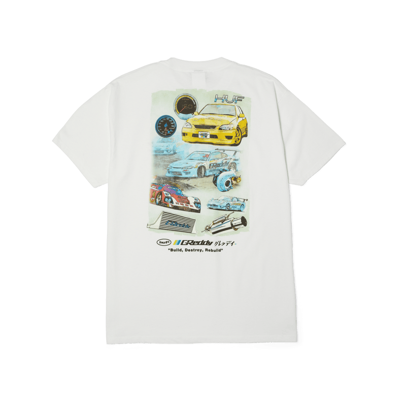 Huf x Greddy Parts T-Shirt White