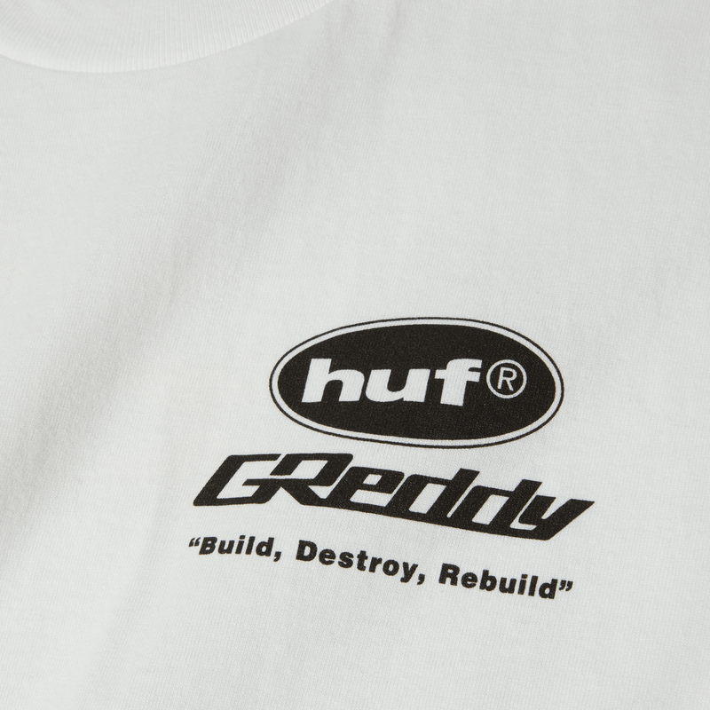 Huf x Greddy Parts T-Shirt White