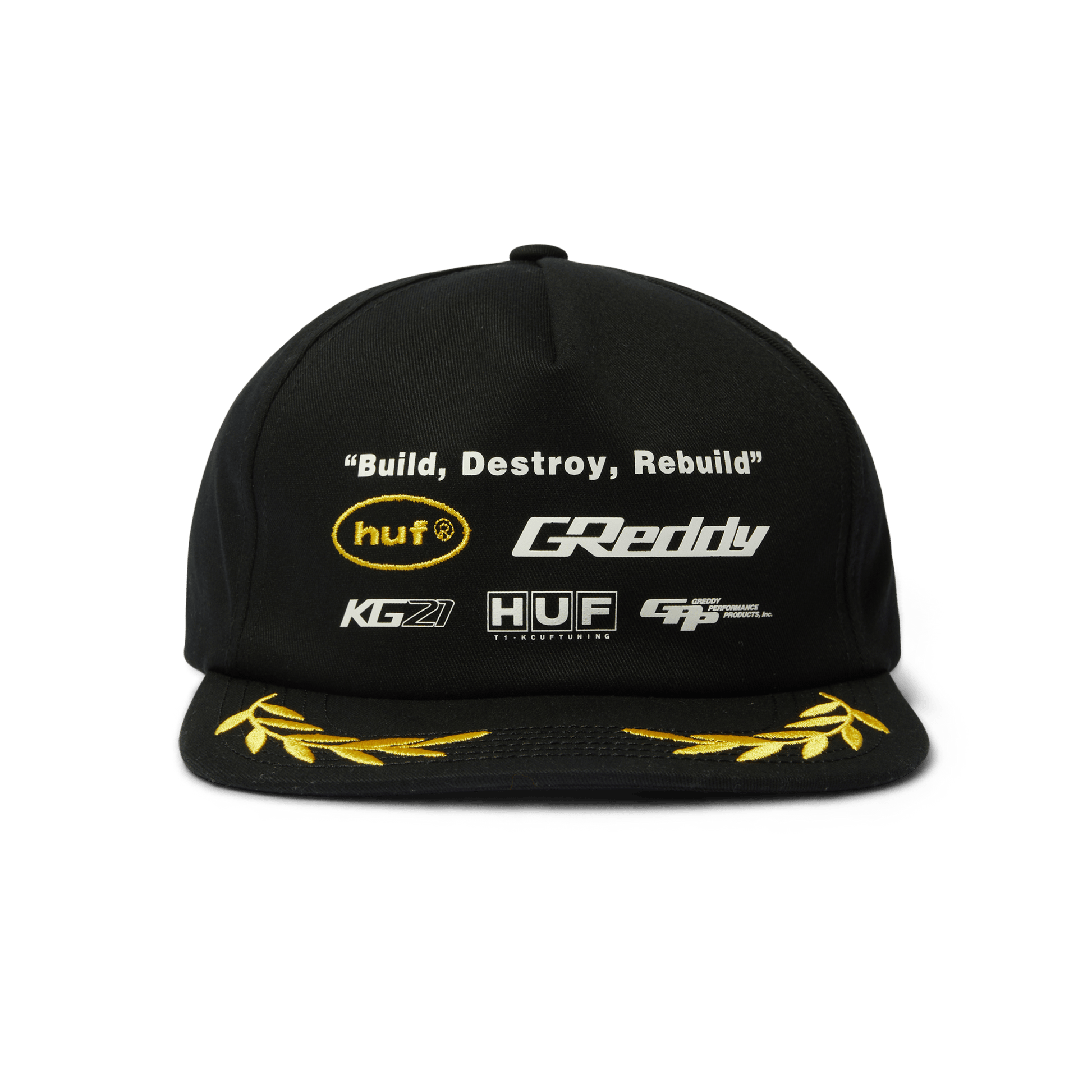 Huf x GReddy Team Snapback Hat Black