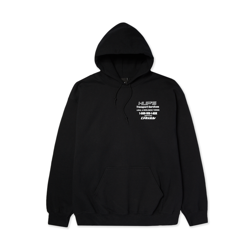 HUF x GReddy Tow Pullover Hoodie Black