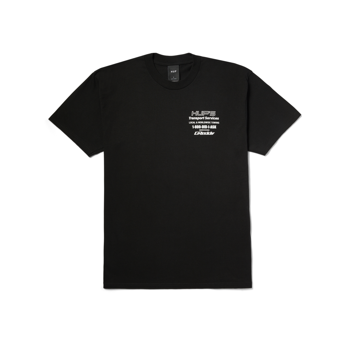 HUF x GReddy Tow T-Shirt Black