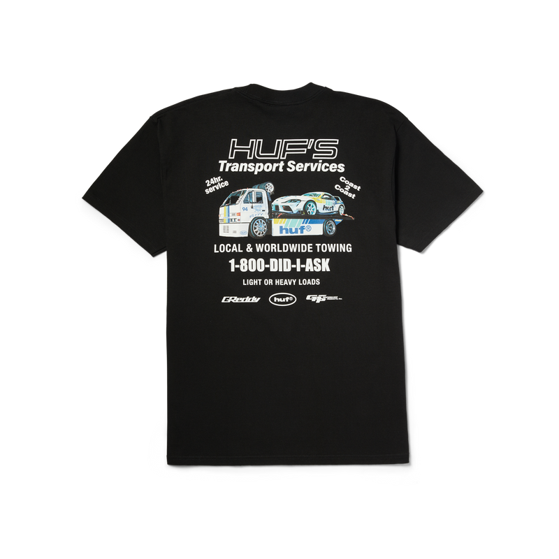 HUF x GReddy Tow T-Shirt Black