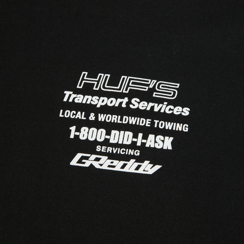 HUF x GReddy Tow T-Shirt Black