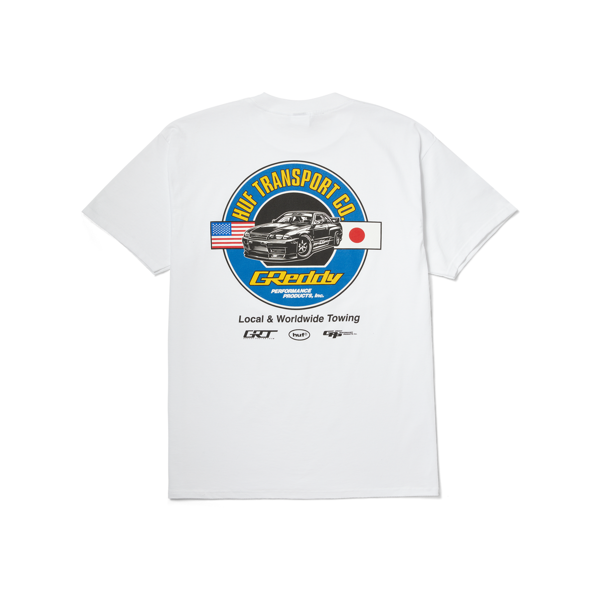 HUF x GReddy Transport T-Shirt White