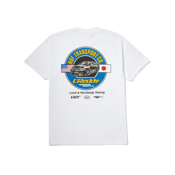 HUF x GReddy Transport T-Shirt White