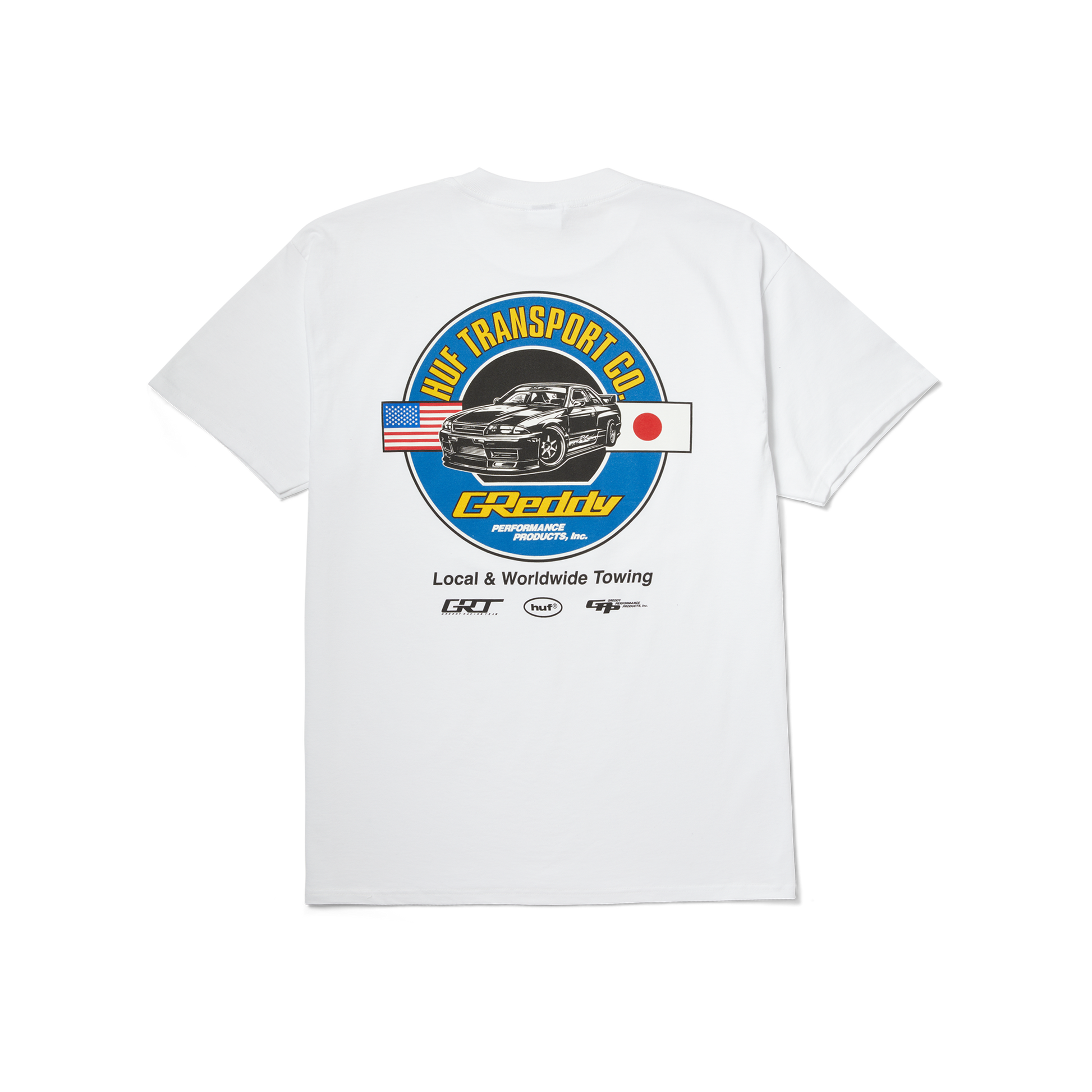 HUF x GReddy Transport T-Shirt White
