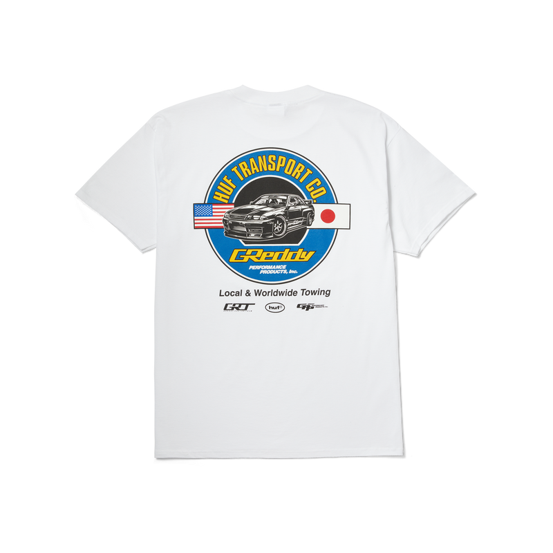 HUF x GReddy Transport T-Shirt White