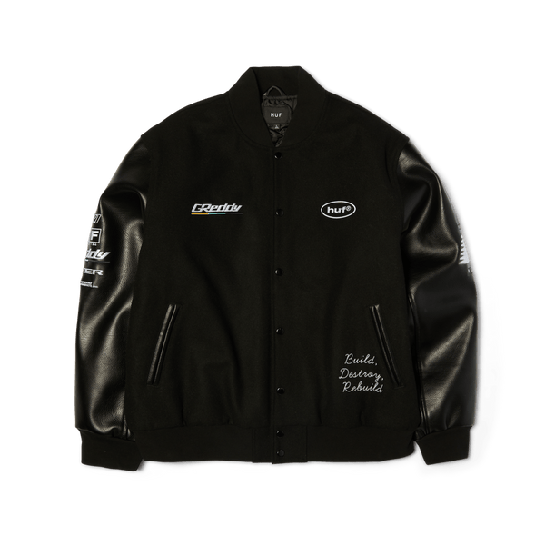 Huf HUF x GReddy Varsity Jacket Black