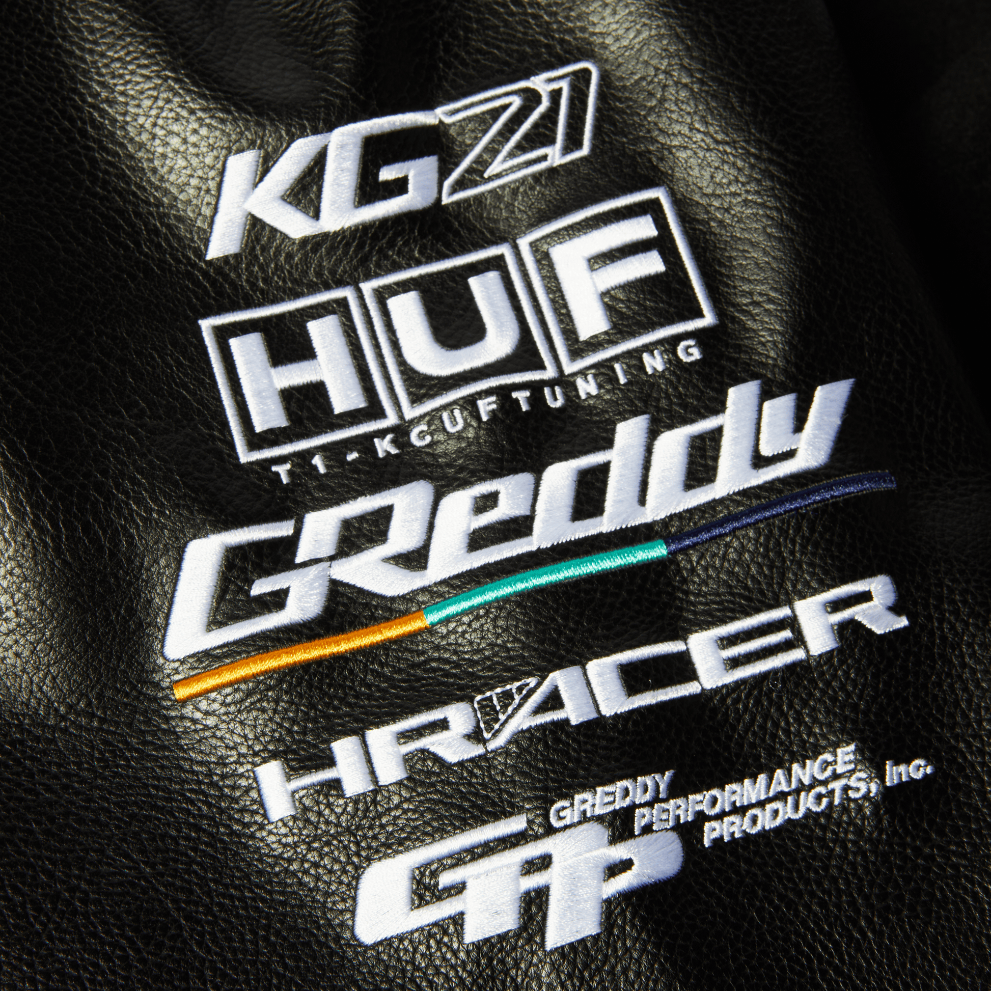 Huf x GReddy Varsity Jacket Black