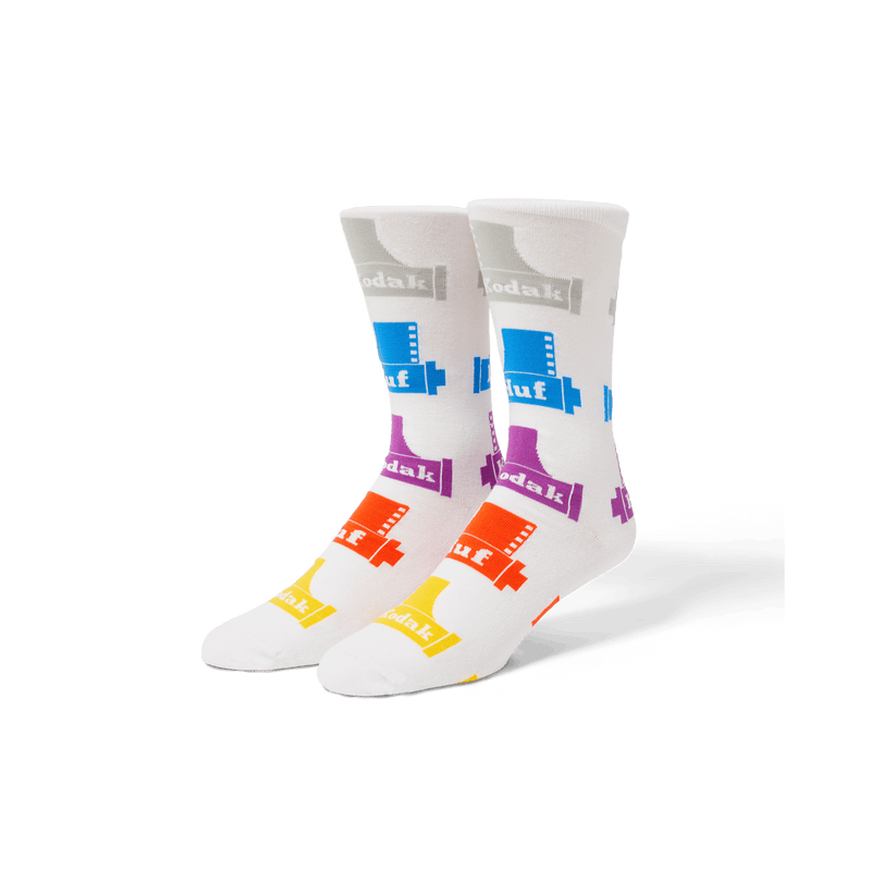 Huf x Kodak Crew Sock White