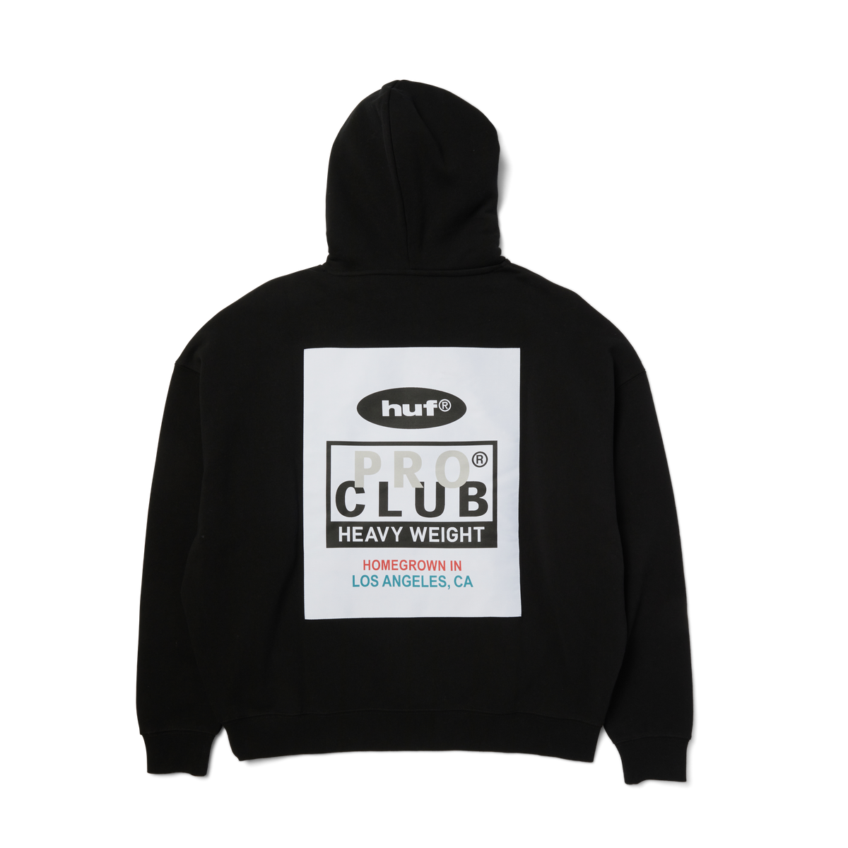 Huf x PROCLUB Heavyweight Hoodie Black