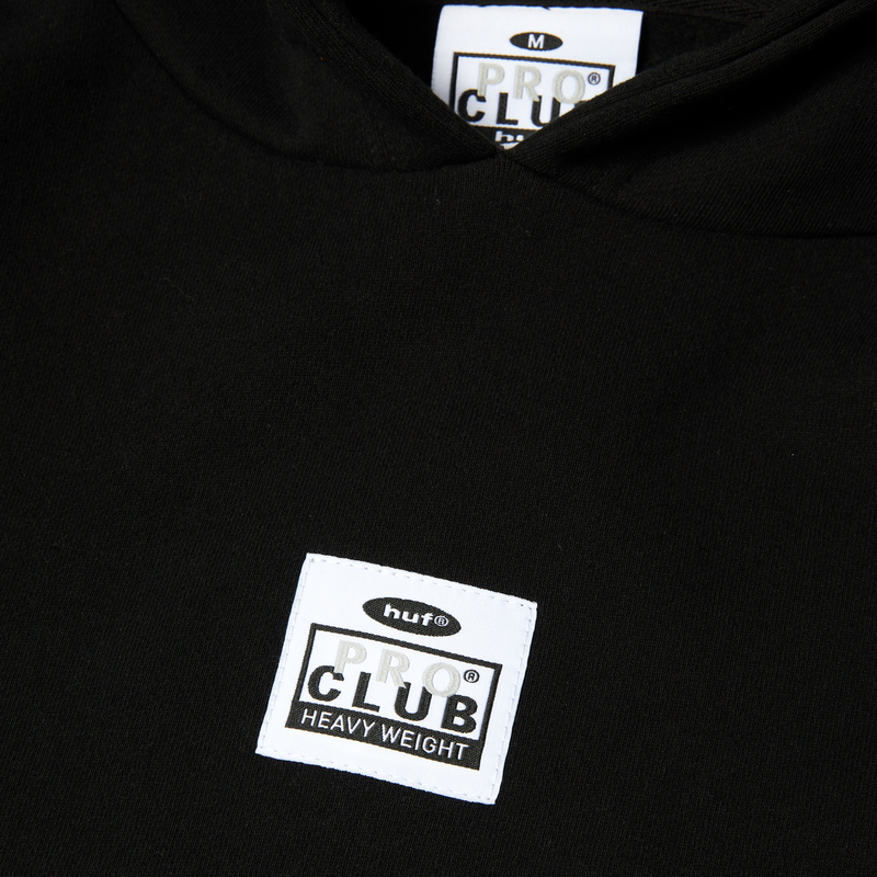Huf x PROCLUB Heavyweight Hoodie Black