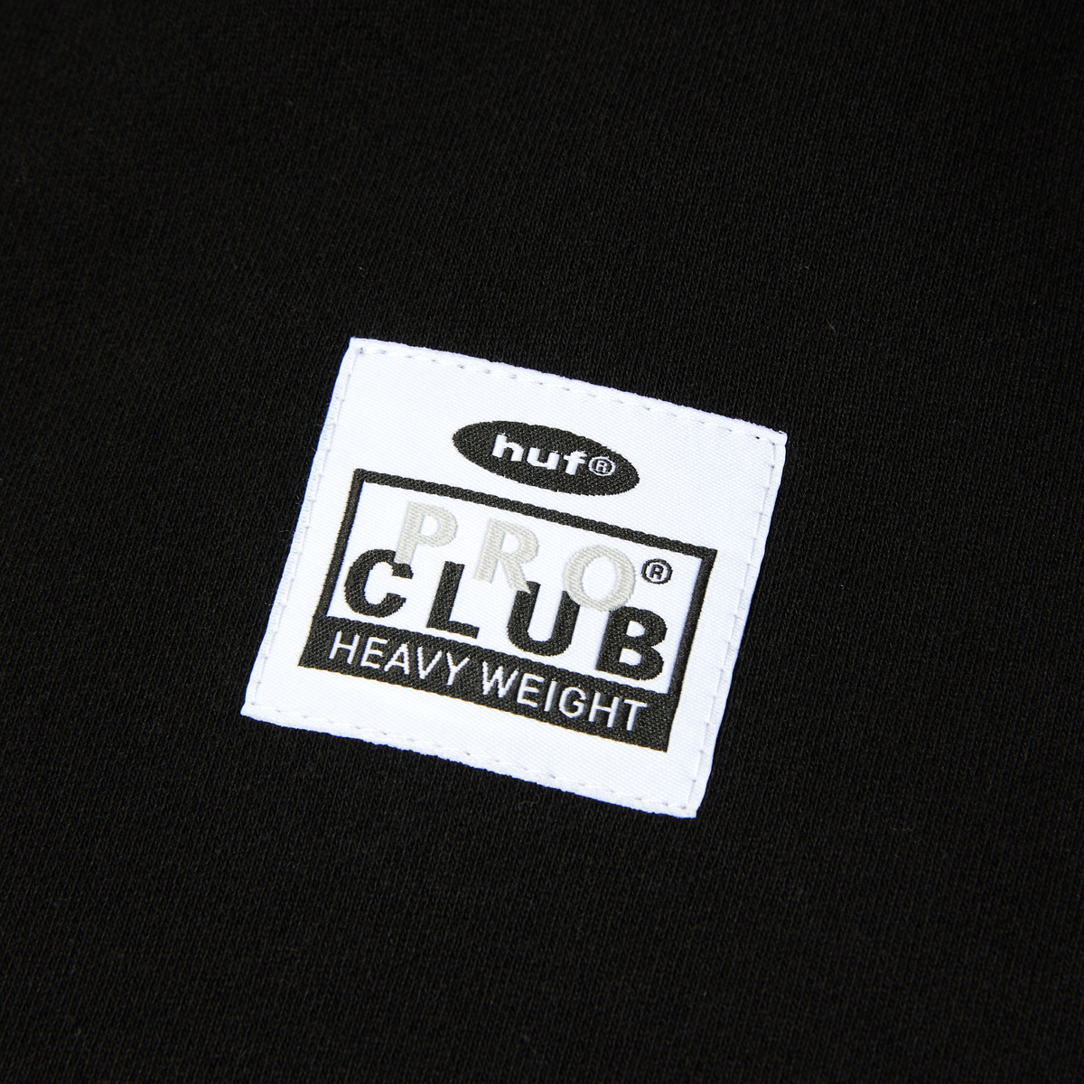 Huf x PROCLUB Heavyweight Hoodie Black