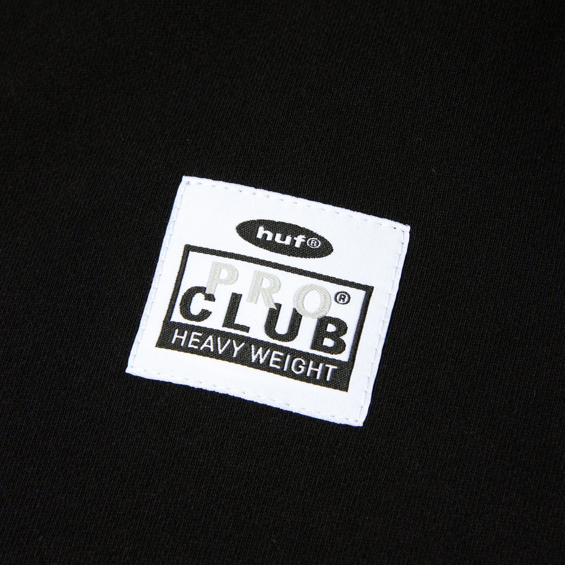 Huf x PROCLUB Heavyweight Hoodie Black