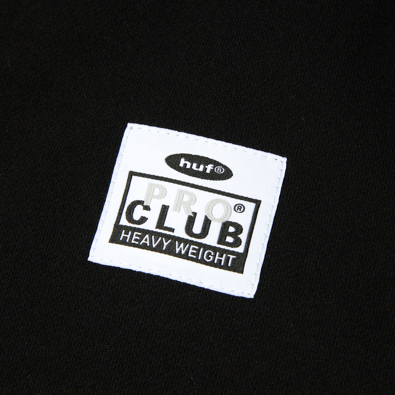 Huf x PROCLUB Heavyweight Hoodie Black