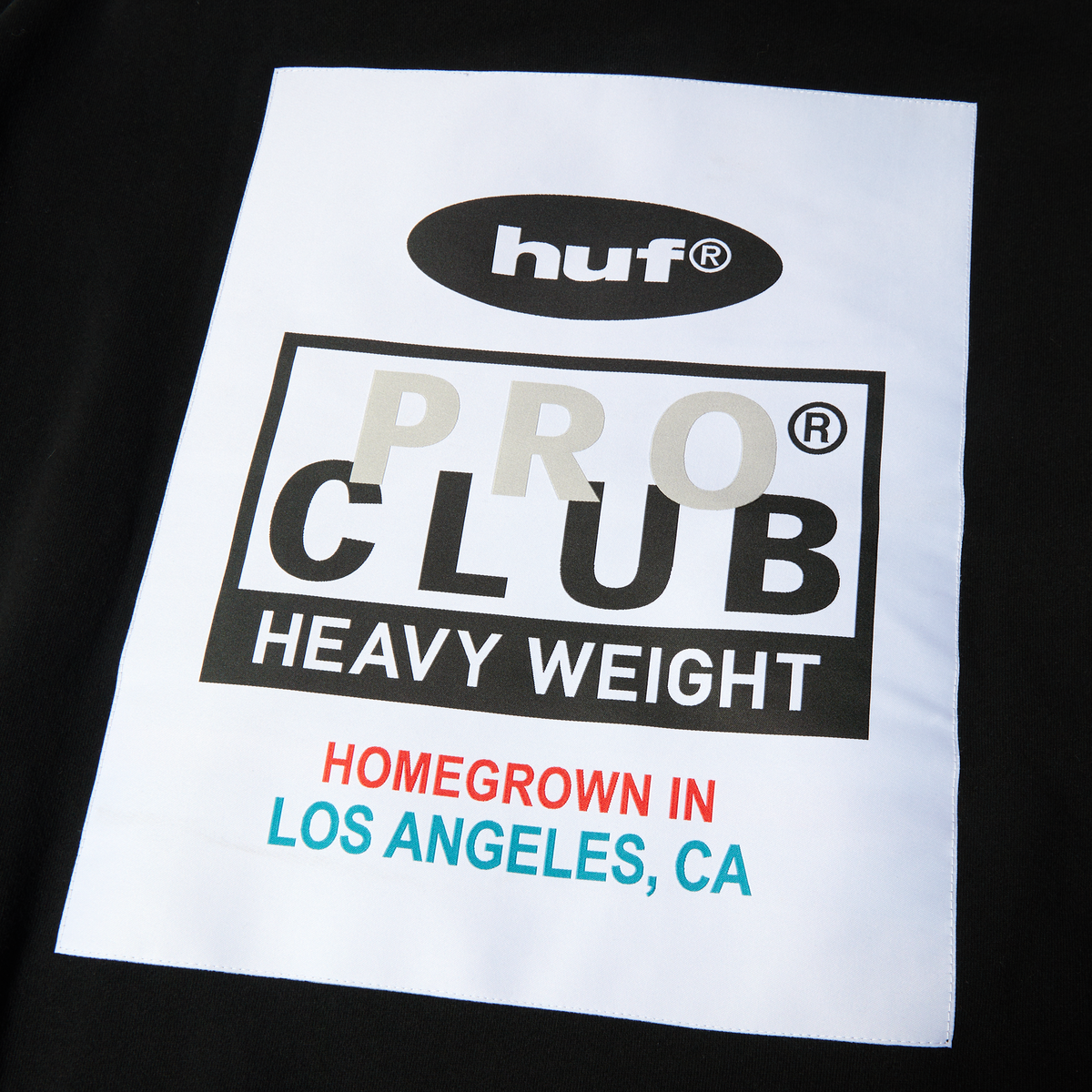 Huf x PROCLUB Heavyweight Hoodie Black