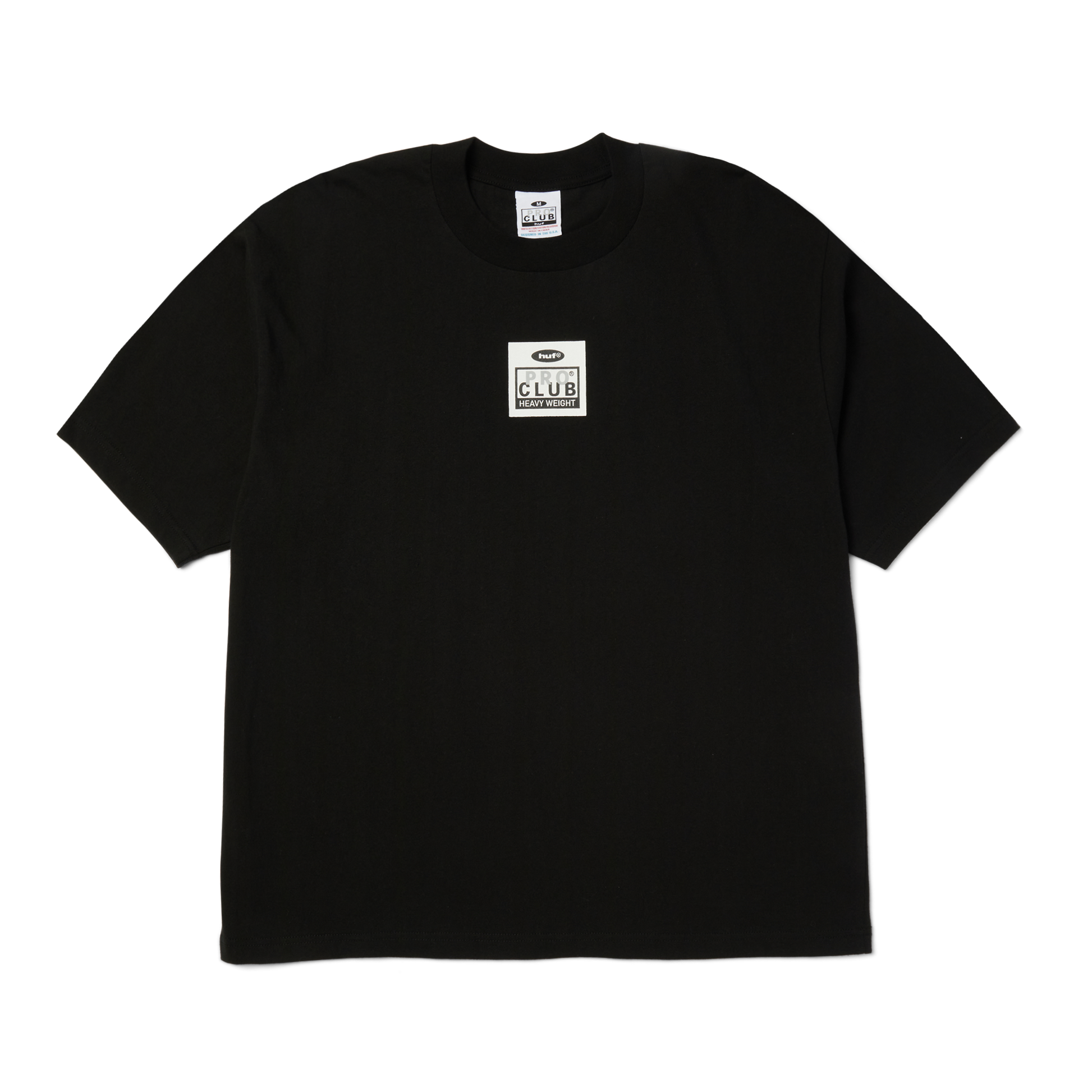 Huf x PROCLUB Heavyweight T-Shirt Black