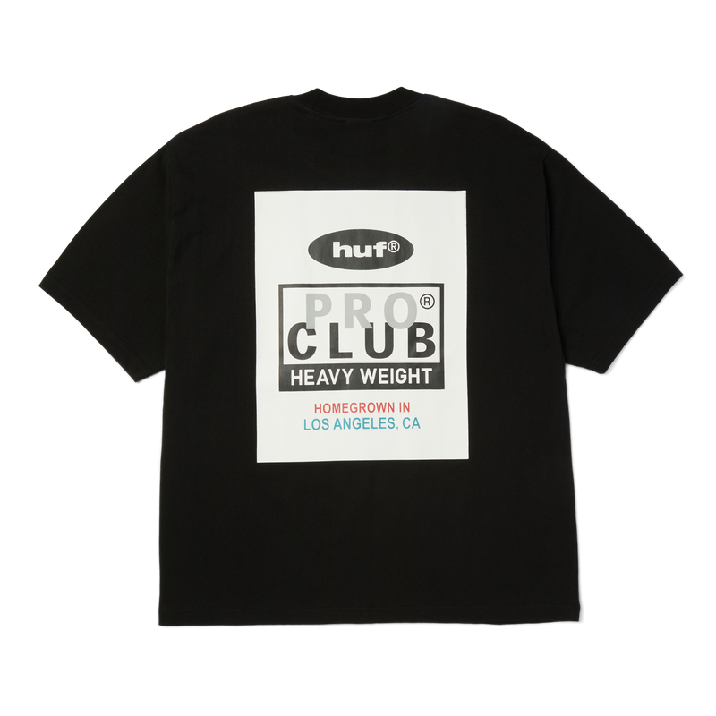 Huf x PROCLUB Heavyweight T-Shirt Black