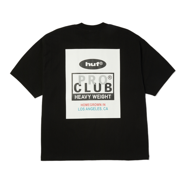 Huf x PROCLUB Heavyweight T-Shirt Black