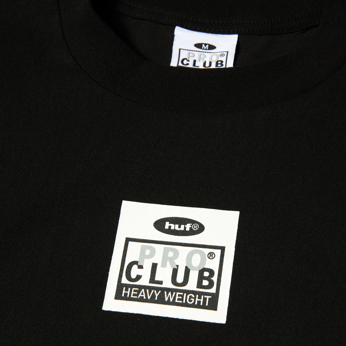 Huf x PROCLUB Heavyweight T-Shirt Black