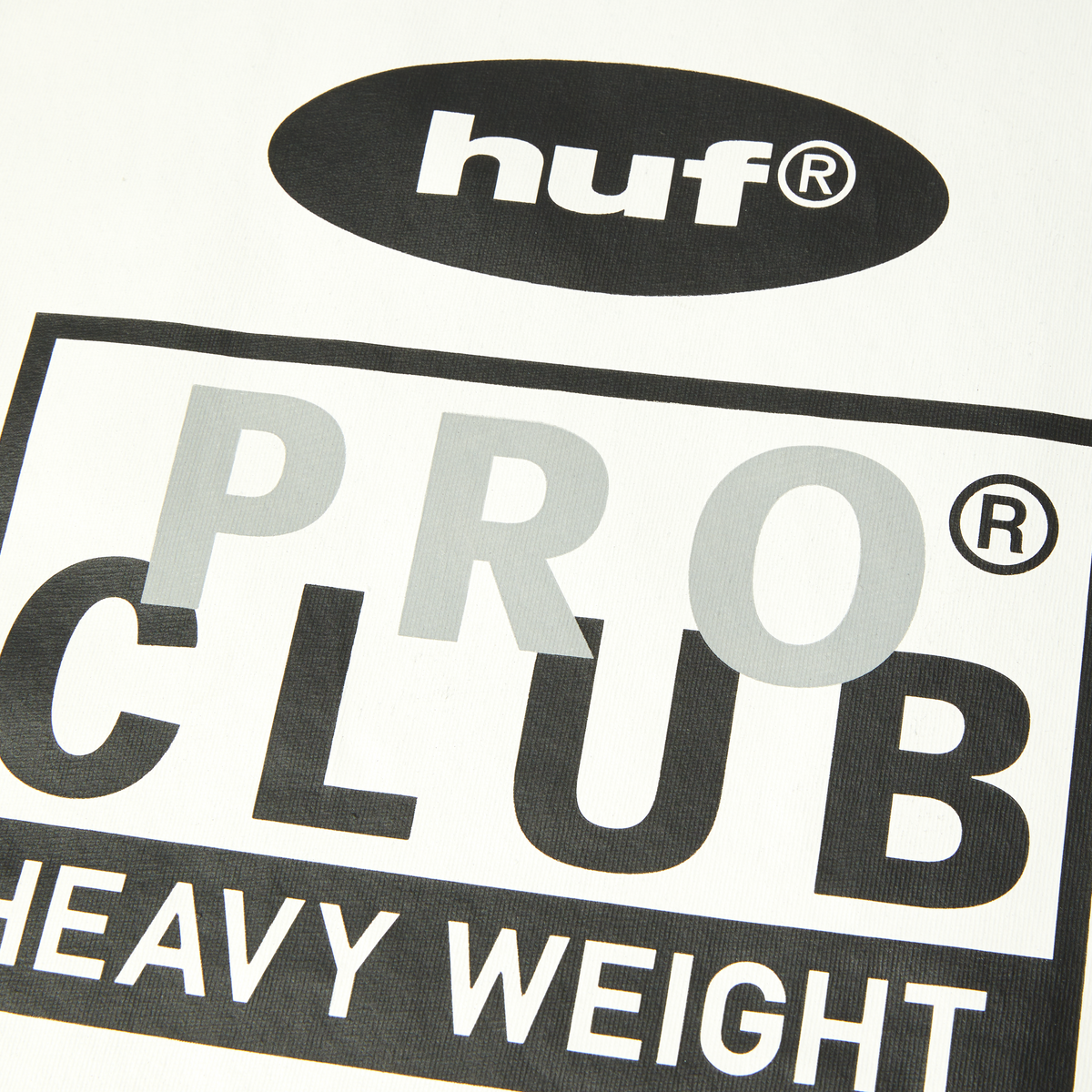 Huf x PROCLUB Heavyweight T-Shirt Black