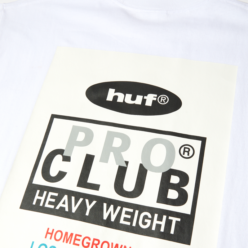 Huf x PROCLUB Heavyweight T-Shirt White