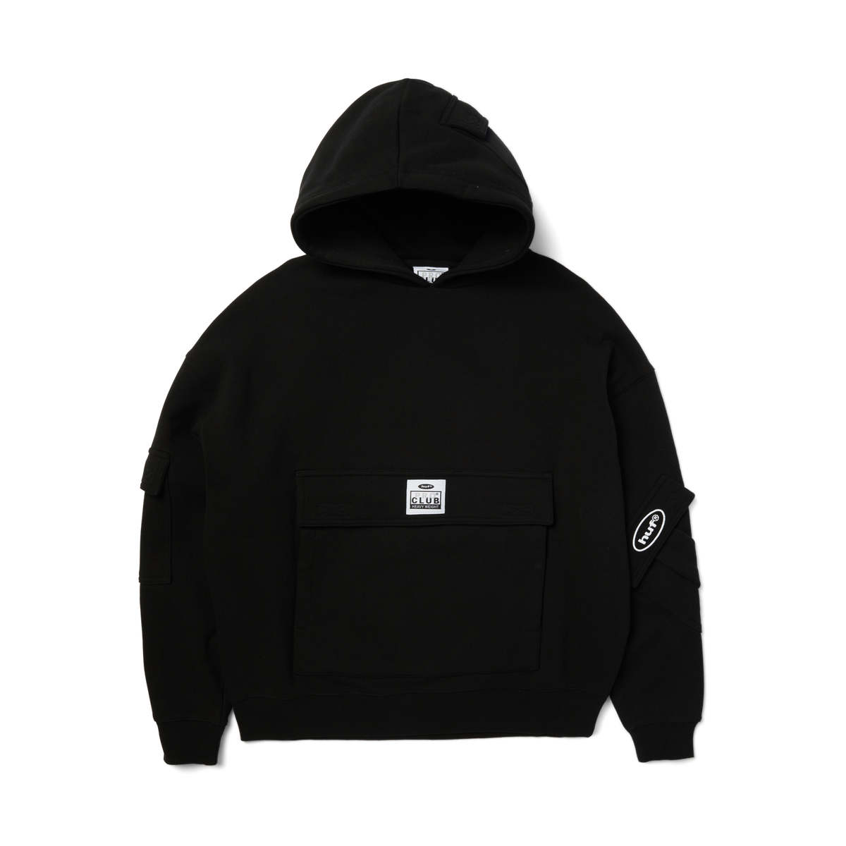 Huf x PROCLUB Multi Pocket Hoodie Black