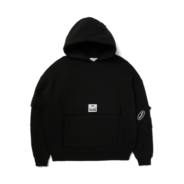 Huf x PROCLUB Multi Pocket Hoodie Black