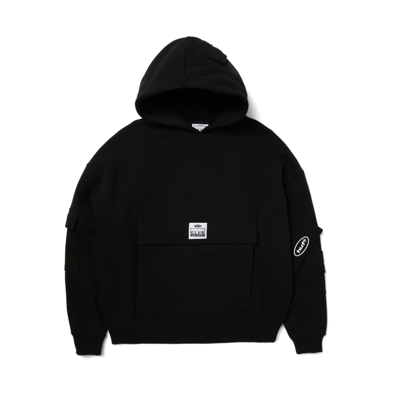 Huf x PROCLUB Multi Pocket Hoodie Black