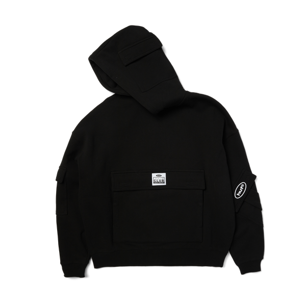 Huf x PROCLUB Multi Pocket Hoodie Black