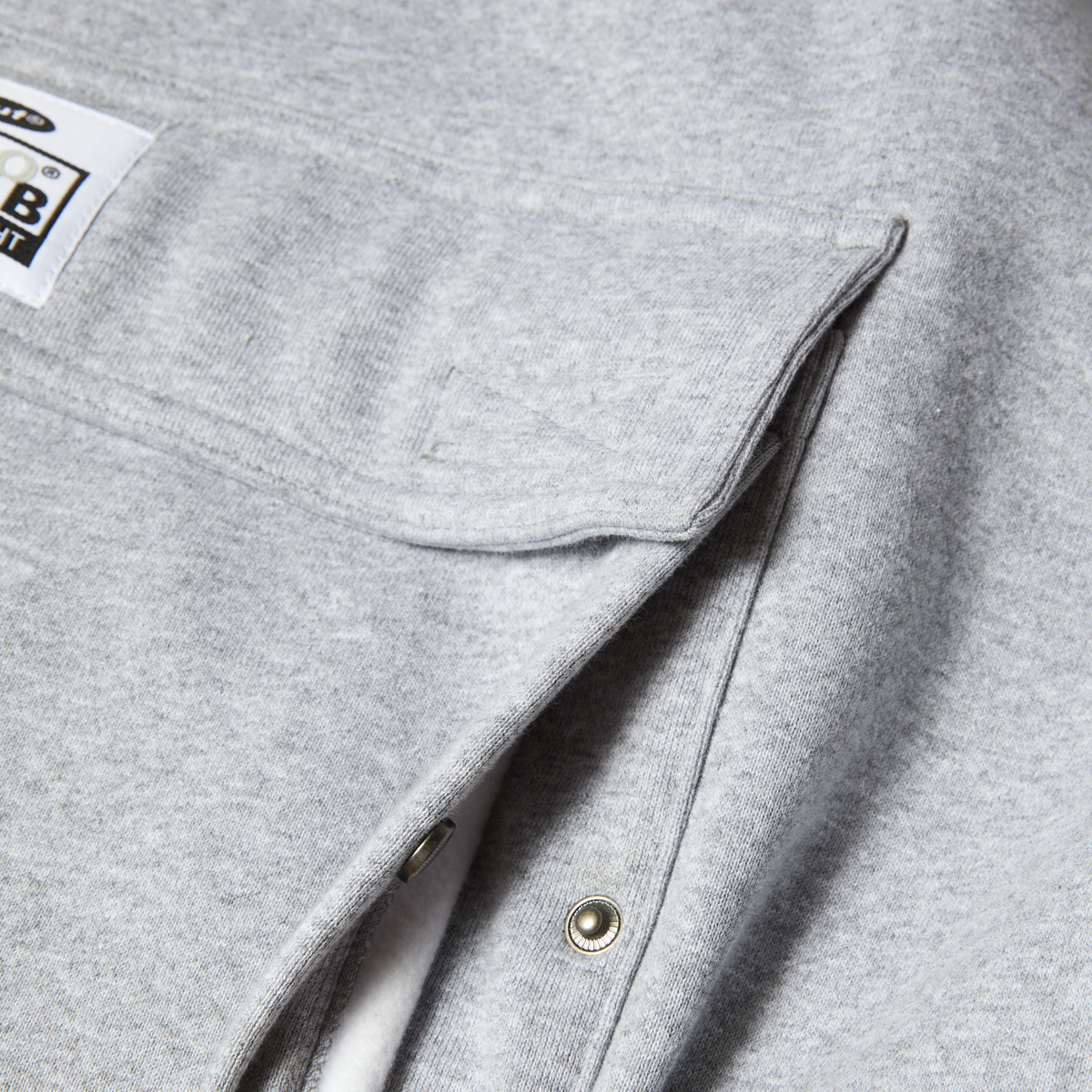 Huf x PROCLUB Multi Pocket Hoodie Heather Grey