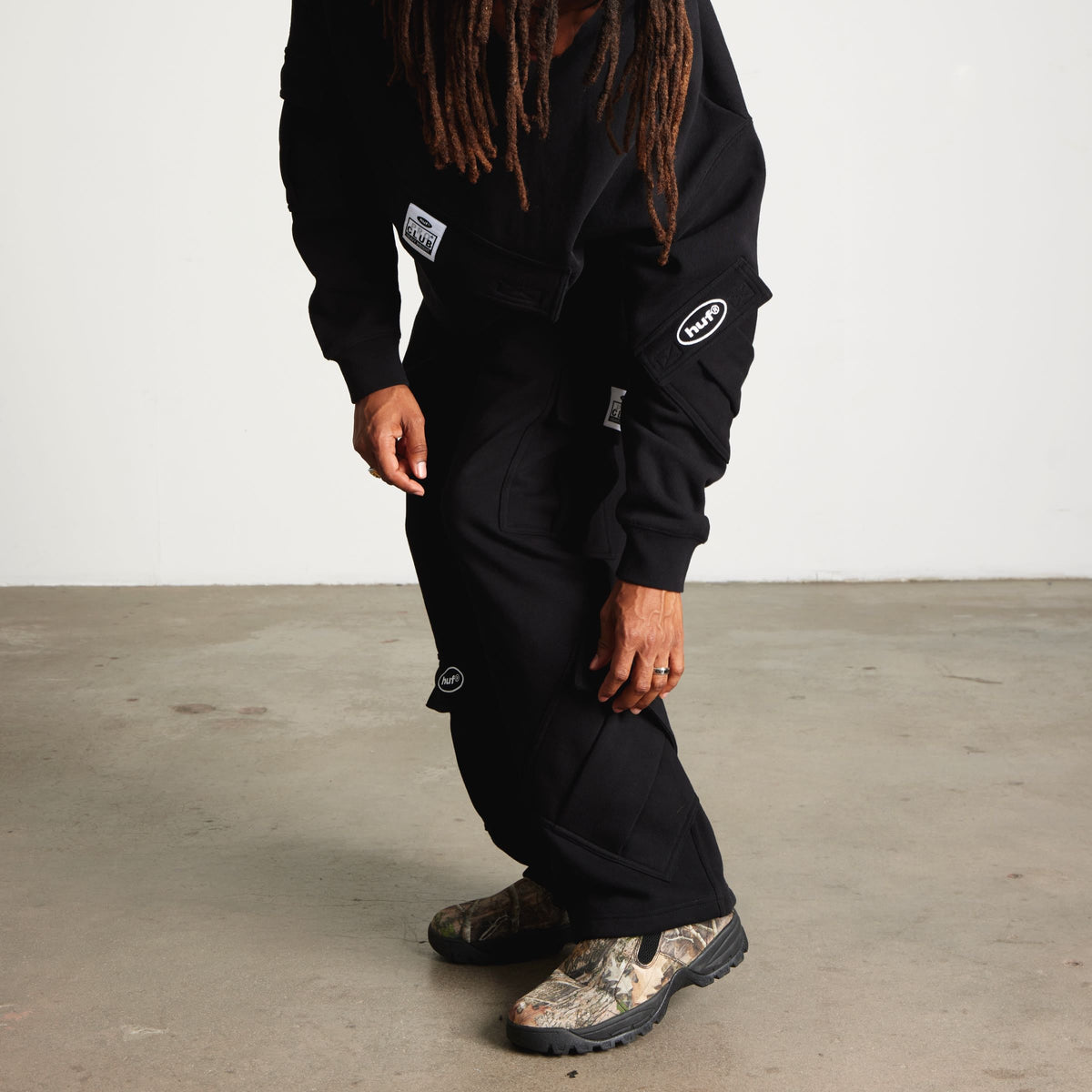 Huf x PROCLUB Multi Pocket Pant Black