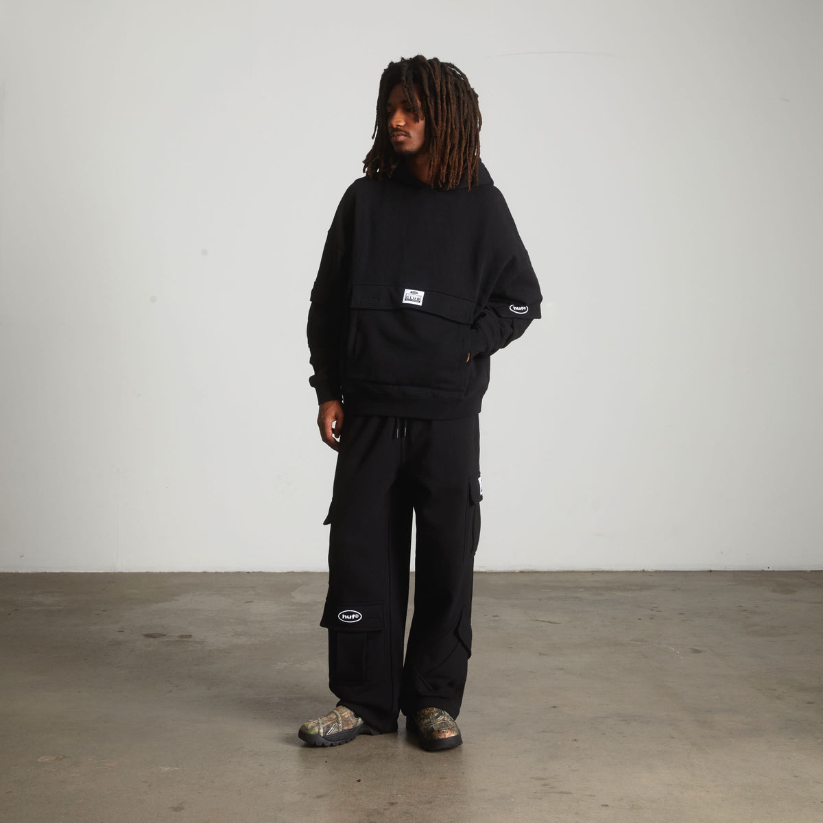 Huf x PROCLUB Multi Pocket Pant Black