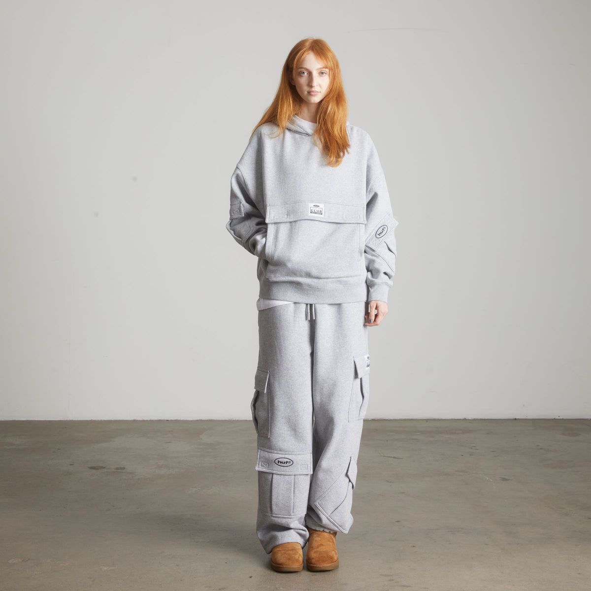 Huf x PROCLUB Multi Pocket Pant Heather Grey