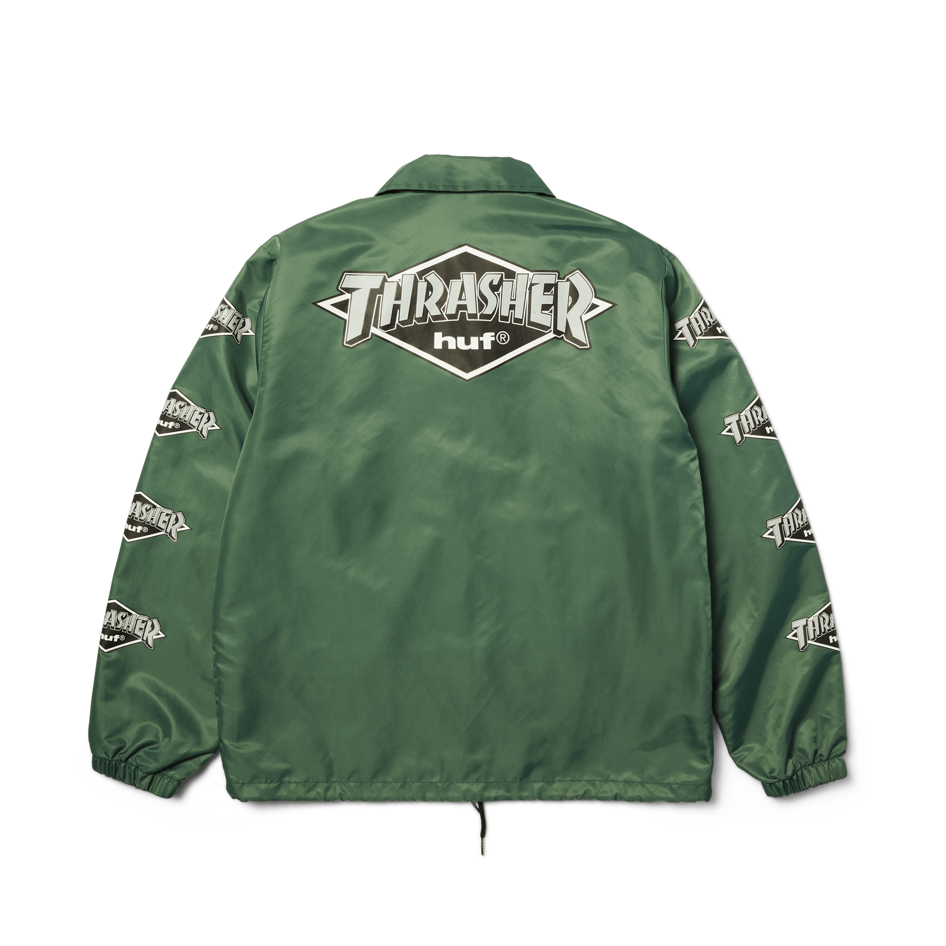 HUF x Thrasher Logo Jacket - Forest Green