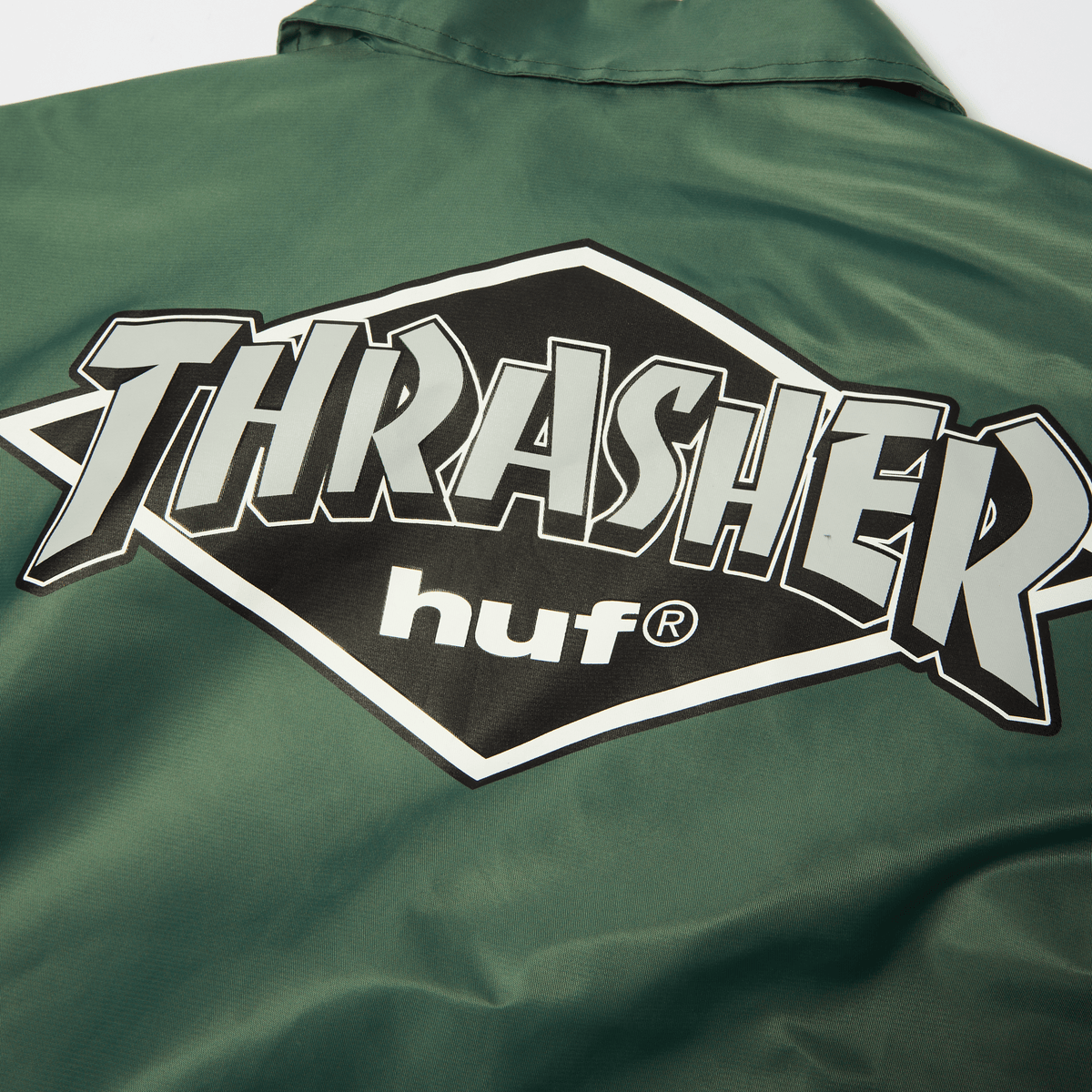 HUF x Thrasher Logo Jacket - Forest Green