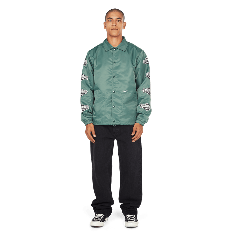 HUF x Thrasher Logo Jacket - Forest Green