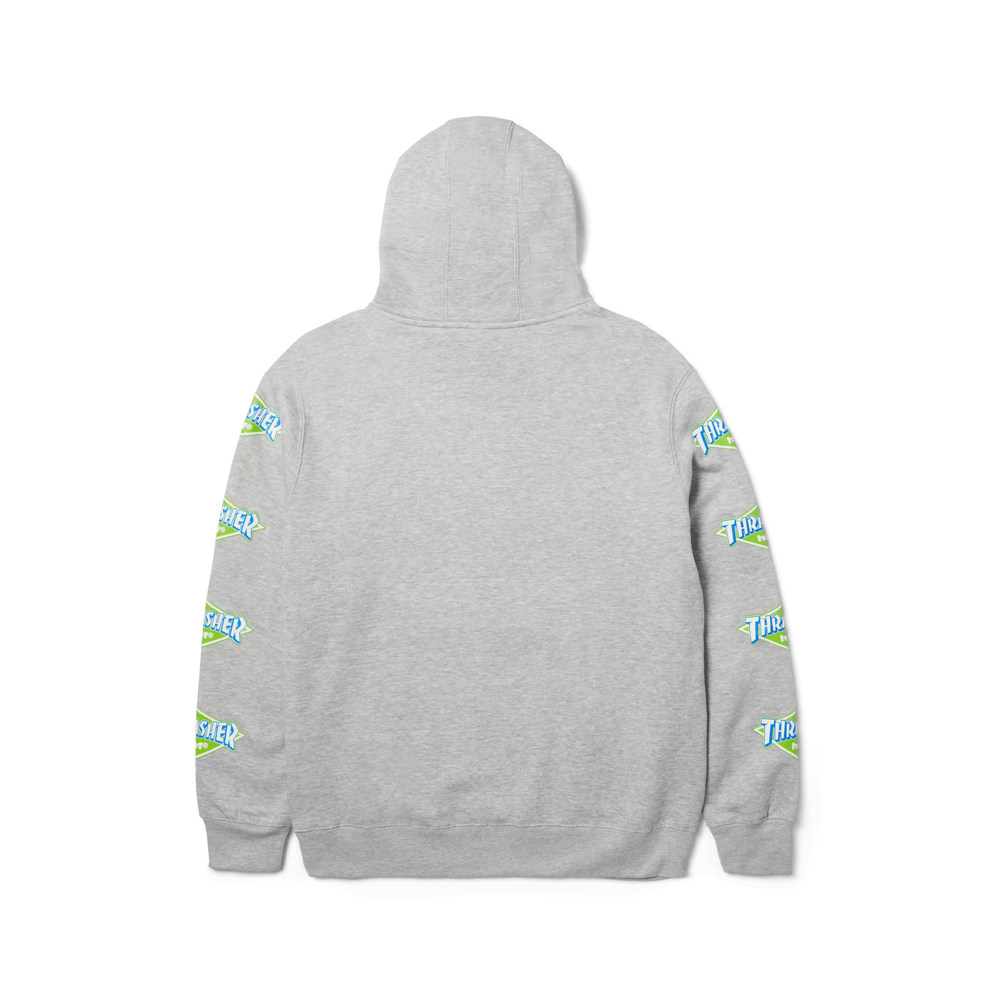 HUF x Thrasher Logo Hoodie - Heather Grey