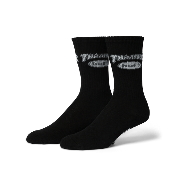 HUF x Thrasher Logo Sock - Black