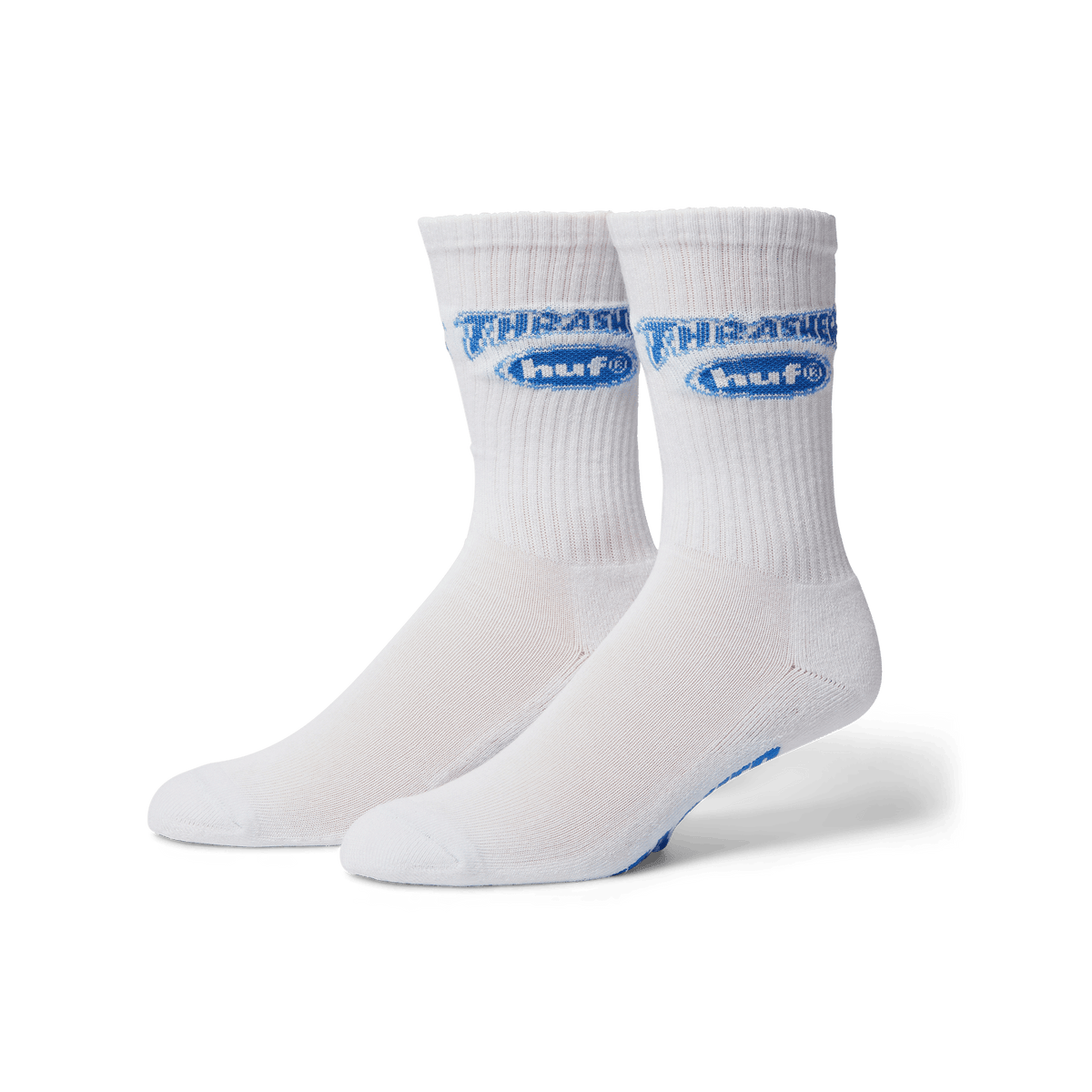 HUF x Thrasher Logo Sock - White