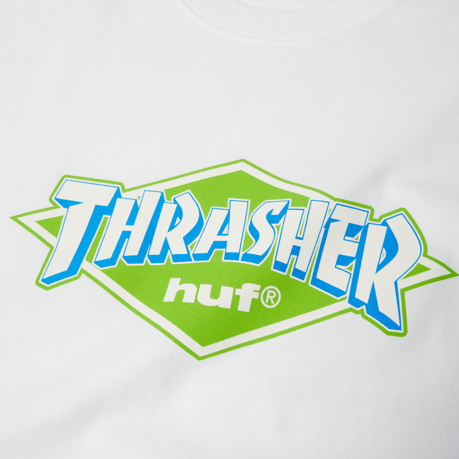 HUF x Thrasher Logo T-Shirt - White