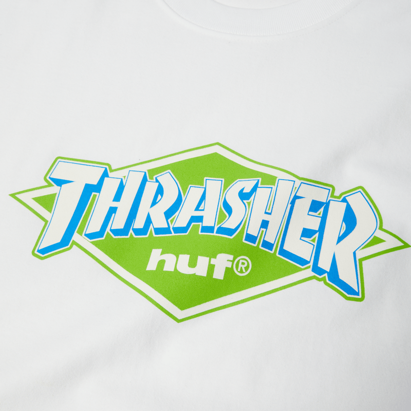 HUF x Thrasher Logo T-Shirt - White