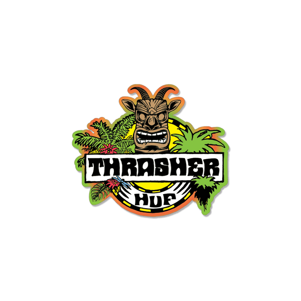 HUF x Thrasher Sticker - Multi
