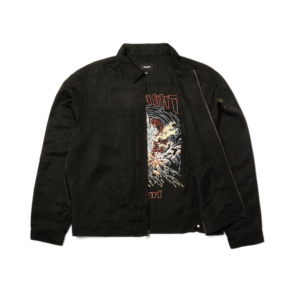 HUF x Thrasher Trucker Jacket - Black